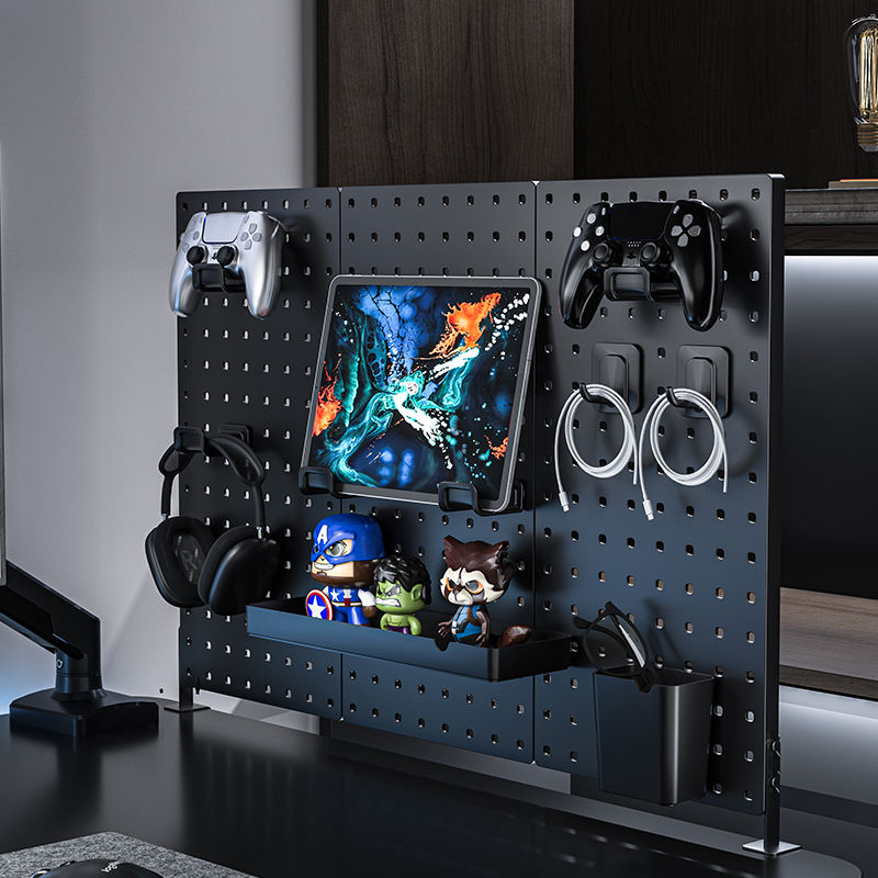 Pegboard Kit, Wall Organizer Boards and Accessories Metal Kitchen Pegboard