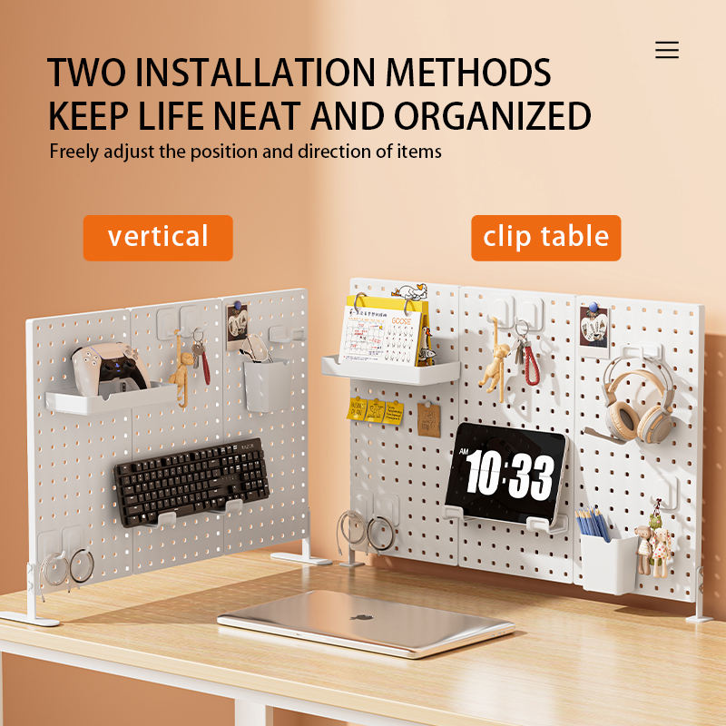 Pegboard Kit, Wall Organizer Boards and Accessories Metal Kitchen Pegboard