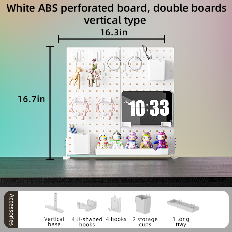 Pegboard Kit, Wall Organizer Boards and Accessories Metal Kitchen Pegboard