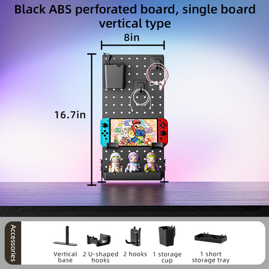 Pegboard Kit, Wall Organizer Boards and Accessories Metal Kitchen Pegboard